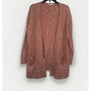 Madewell Womens Pink Ryder Open Front Cardigan Sweater Sz L